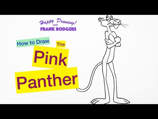 Pink Panther Cartoon Character Drawing for Sugar Frosted Goodness