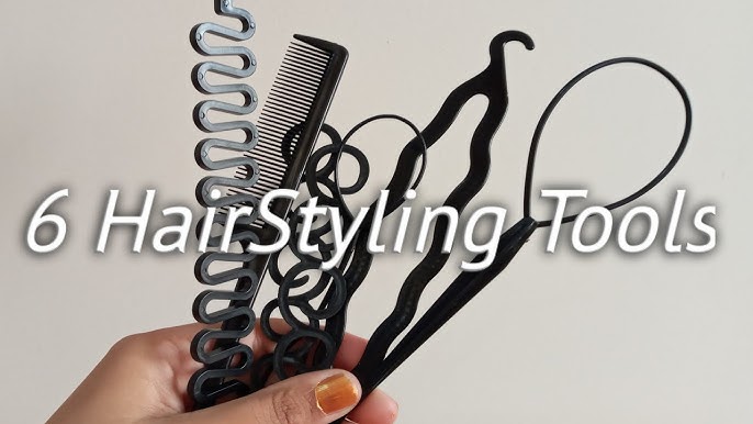 Use the loop tool to pull hair through. - #Hair #hochgesteckt