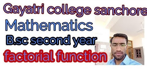 B.sc second year Maths part=7 "factorial function and reciprocal  factorial function"
