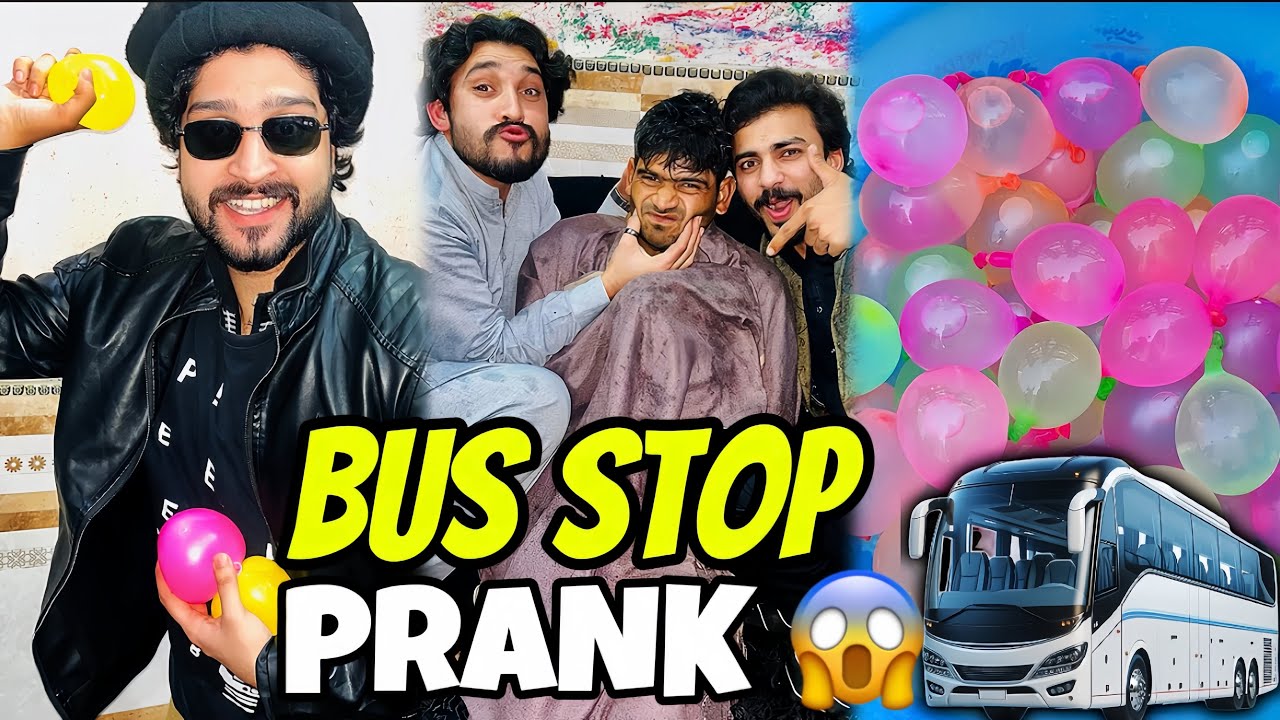 bus station prank 💦 | public reaction on prank | Shyaan Ch 