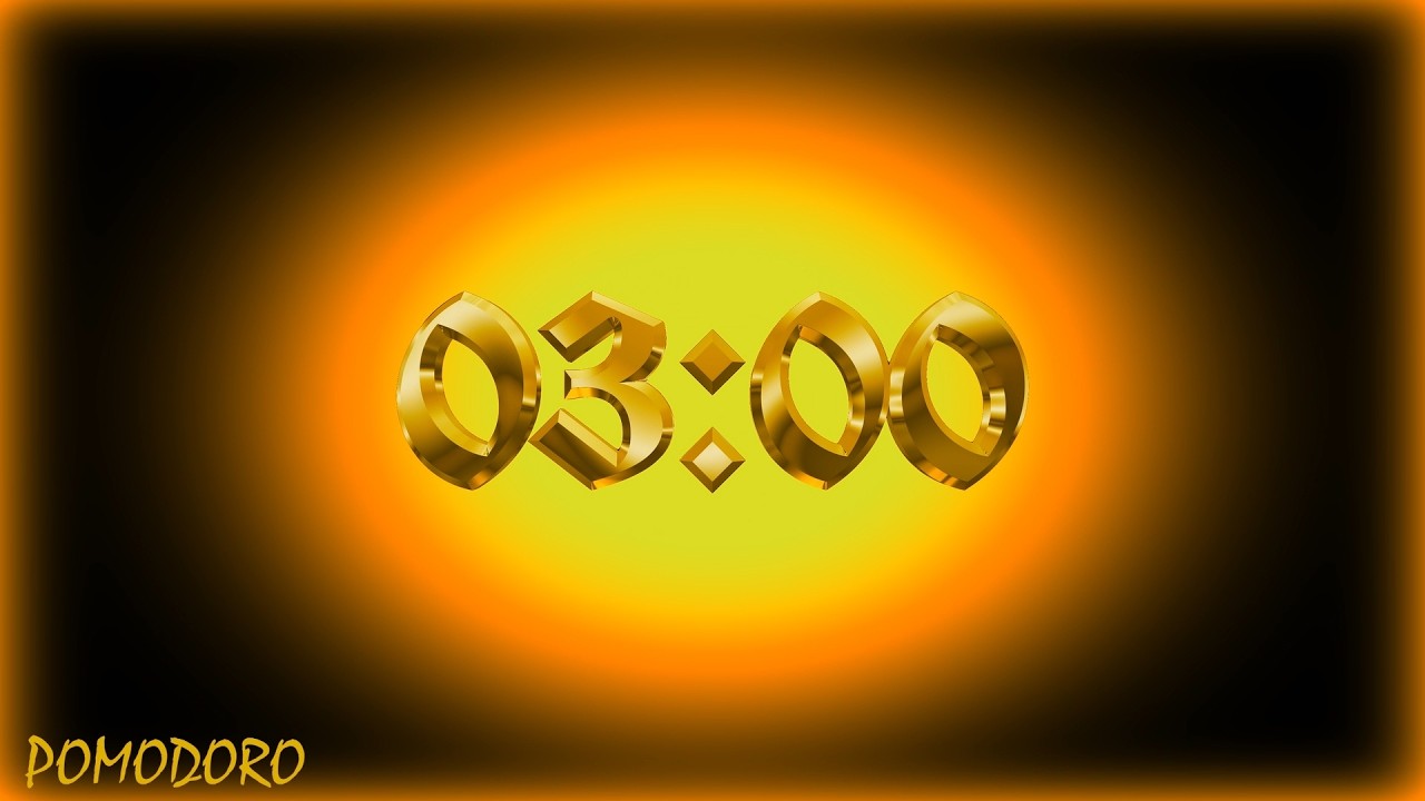 3 Minute Timer - Study - Work - Deep Focus - Countdown Timer - No Music ...