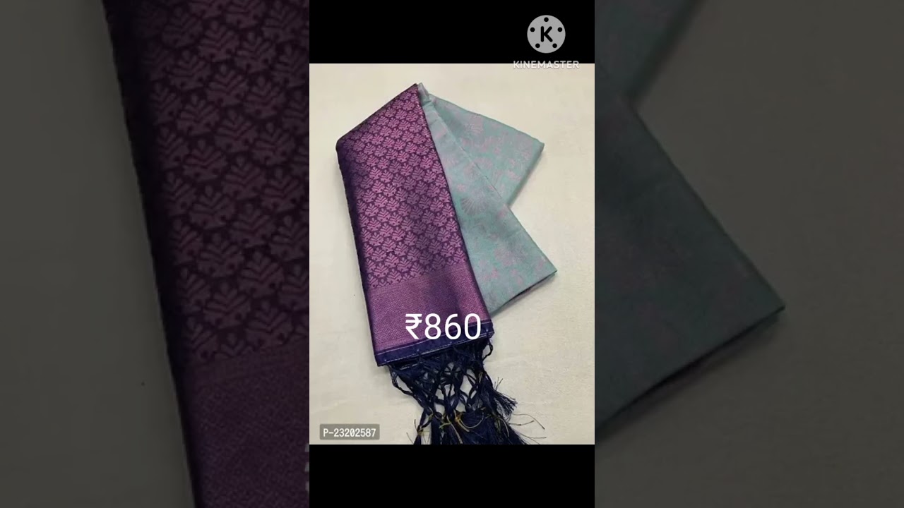 Silk Blend Kanjeevaram Saree with Blouse Piece 