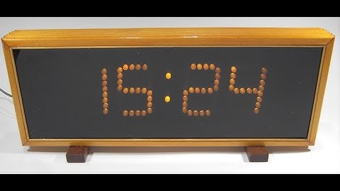 K176iE18 based Big LED clock , but no P2K switches (2017) remake (2023)