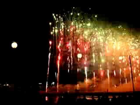 石和温泉花火大会１ オープニング (2008/8/21)