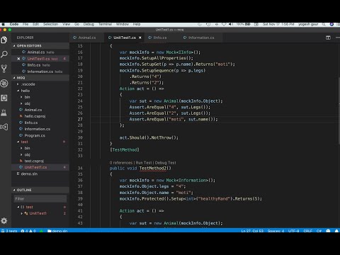 c# unit testing with Moq in 9 min