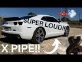 X pipe Install Camaro SS *INSANELY LOUD*