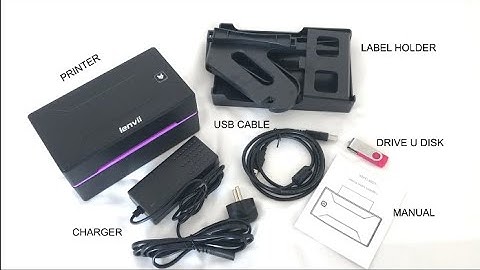 LV-390 Label Printer Operation Demonstration Windows Version