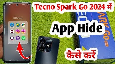 Tecno Spark Go 2024 Me App Hide Kaise Kare || How To Hide Apps in Tecno Spark Go 2024 | app hide