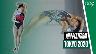 The fascination of high diving! Women's jumps from the 10 meter tower 🤯💦