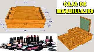 BRICOLAJE Caja de madera para maquillajes