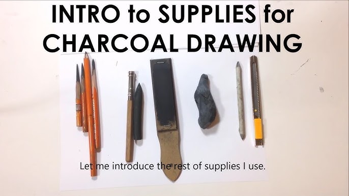 Charcoal Drawing Basics : Art Supplies for Charcoal Drawing 