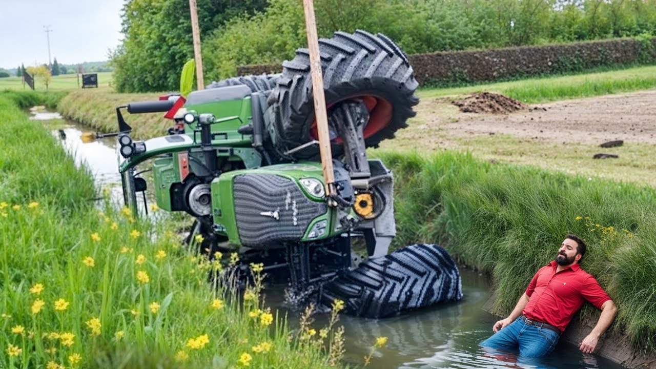 Jaw-Dropping Tractor Fail Compilation 2025 | Extreme Heavy Equipment Driving #Part 8