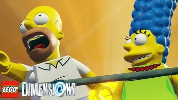 Lego Dimensions Simpsons Level Pack The Mysterious Voyage of Homer | Walkthrough No Commentary 