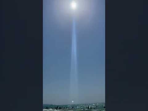 Вот это луч Солнца! Шикарное море с пеной! Пляжи Витязево.