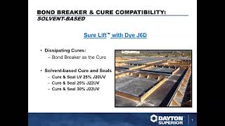 Tilt-Up Chemical Solutions 101 - Webinar Training by Dayton Superior