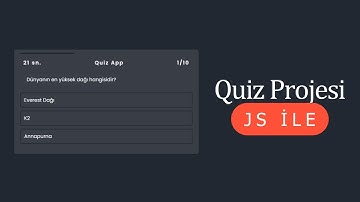 Quiz Projesi | JavaScript Örnekleri
