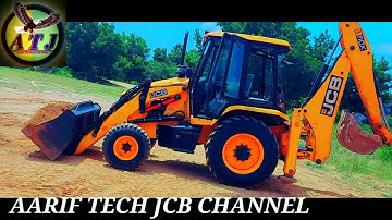 JCB 3dx Backhoe Fully Loading Mud In Mahindra tractor And Eicher Tractors For Making Canal aarif