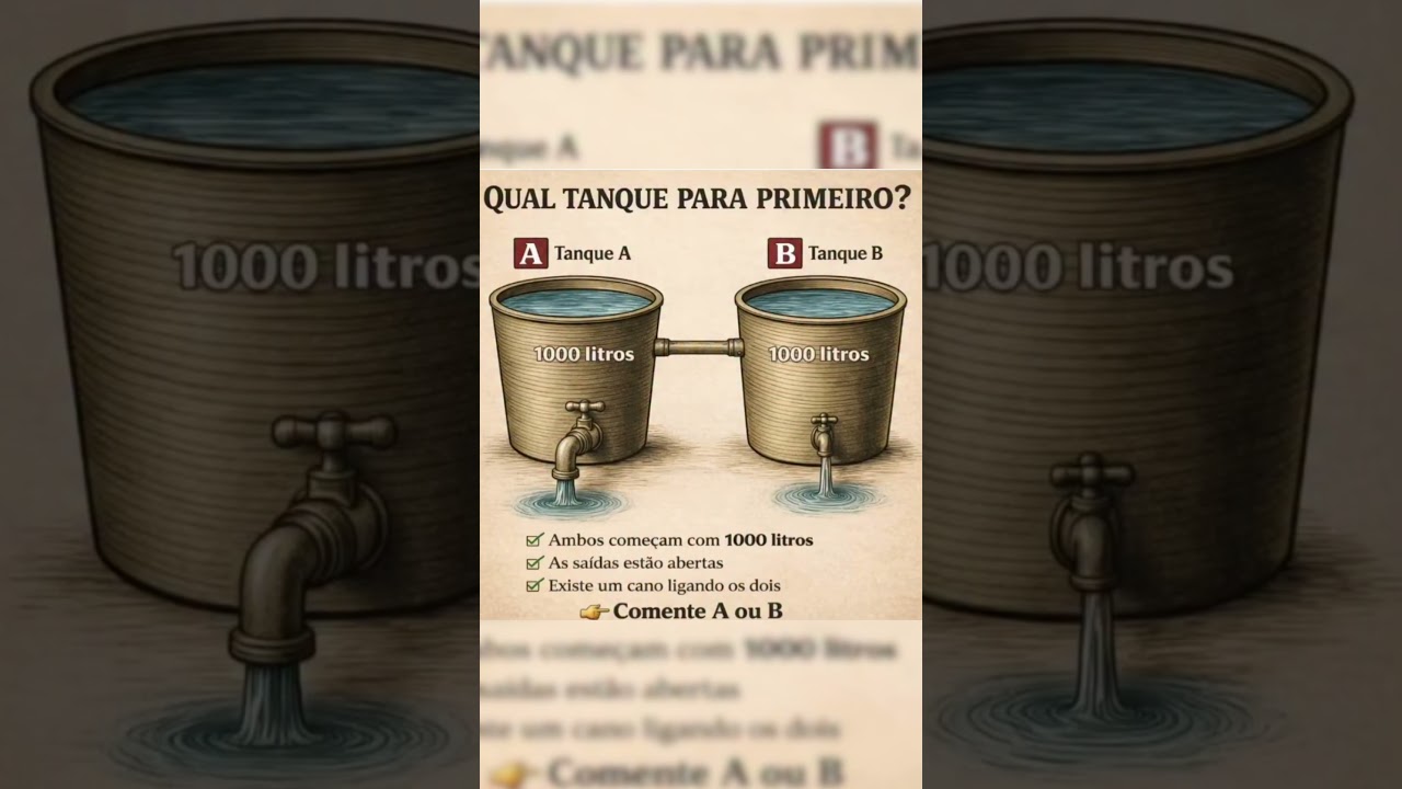 Which Tank Will Empty First? 🤔 