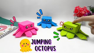 Origami Paper 3d DIY Octopus |  DIY 3d Paper Origami Octopus | Origami 3d DIY Jumping Paper Octopus