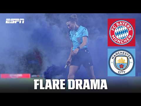 GOAL! 2-1: Drama as Man City score with FLARE on the pitch 😱 | UEFA Women’s Champions League