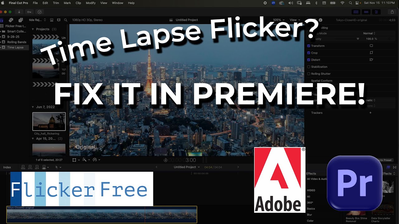 Deflicker Example Deflicker Time Lapse Footage in Premiere Pro - YouTube