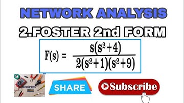 2.FOSTER 2nd FORM || NETWORK ANALYSIS