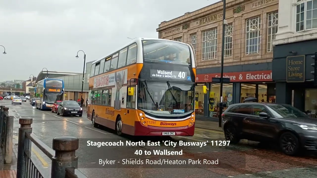 'City Busways' 11297 | 40 to Wallsend | Byker - Shields Road