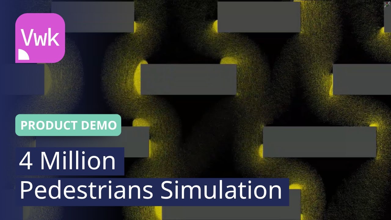 4 Million Pedestrians Simulation | PTV Viswalk | Product Demo - YouTube