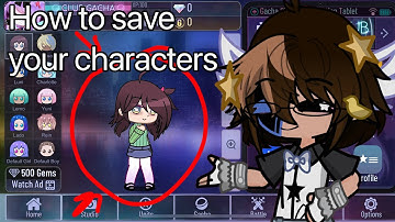 How I save my Character/OC’s in Gacha club|| GL2 & GC||