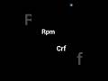 Rpm | Crf | the fast enter #shorts