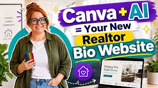 #realtors create your new bio link website with canva + AI