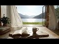 Open Window by the Lake 🍃 Gentle Breeze, Water & Birds ASMR | Relaxing Cabin Ambience