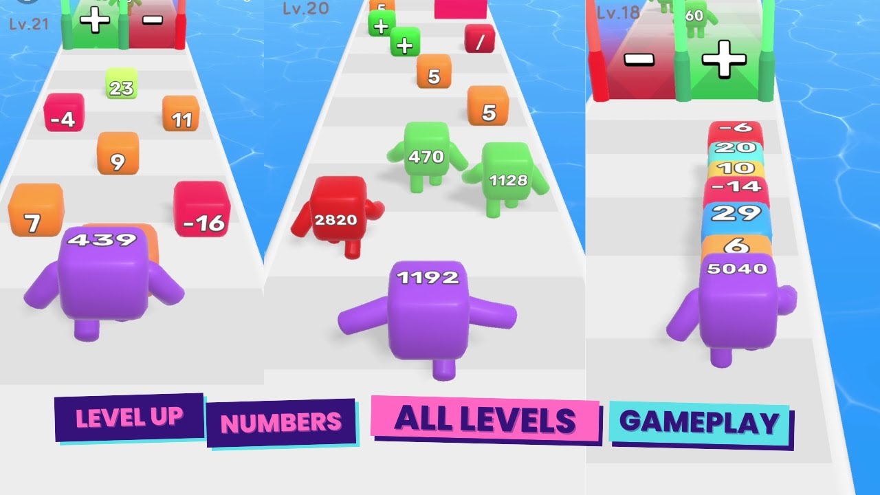 Level Up Numbers All Levels Walkthrough - 🔢 (Mobile Gameplay)