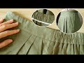 How to sew half elastic waistband  elastic back waistband sewing tutorial   thuy sewing