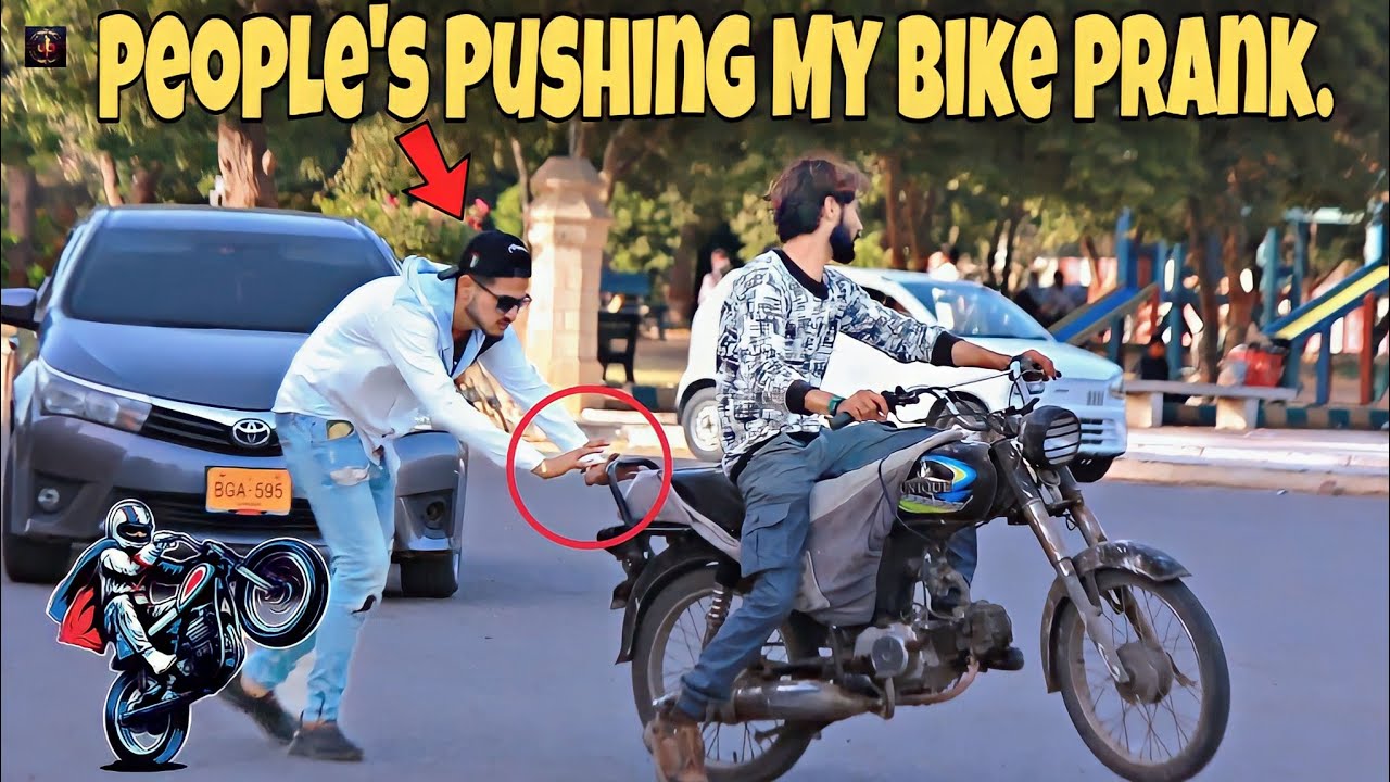 People's Pushing My Bike Prank Pranks In Pakistan Unlimited Pranks