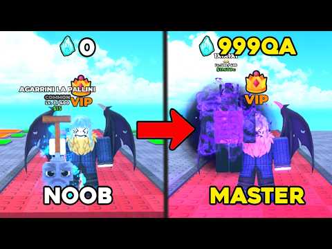 I Went From NOOB to MASTER in Power Blast Lucky Blox!