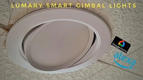 Lumary 6 inch Gimbal Smart Recessed Lights Works With Amazon Alexa & Google Assistant