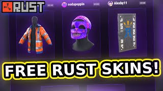 HOW TO GET FREE RUST SKINS! | RUST STREAMER DROPS (ROUND 2)