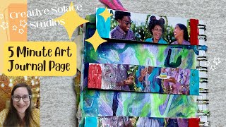 5 Minute Art Journal✨easy magazine collage✨