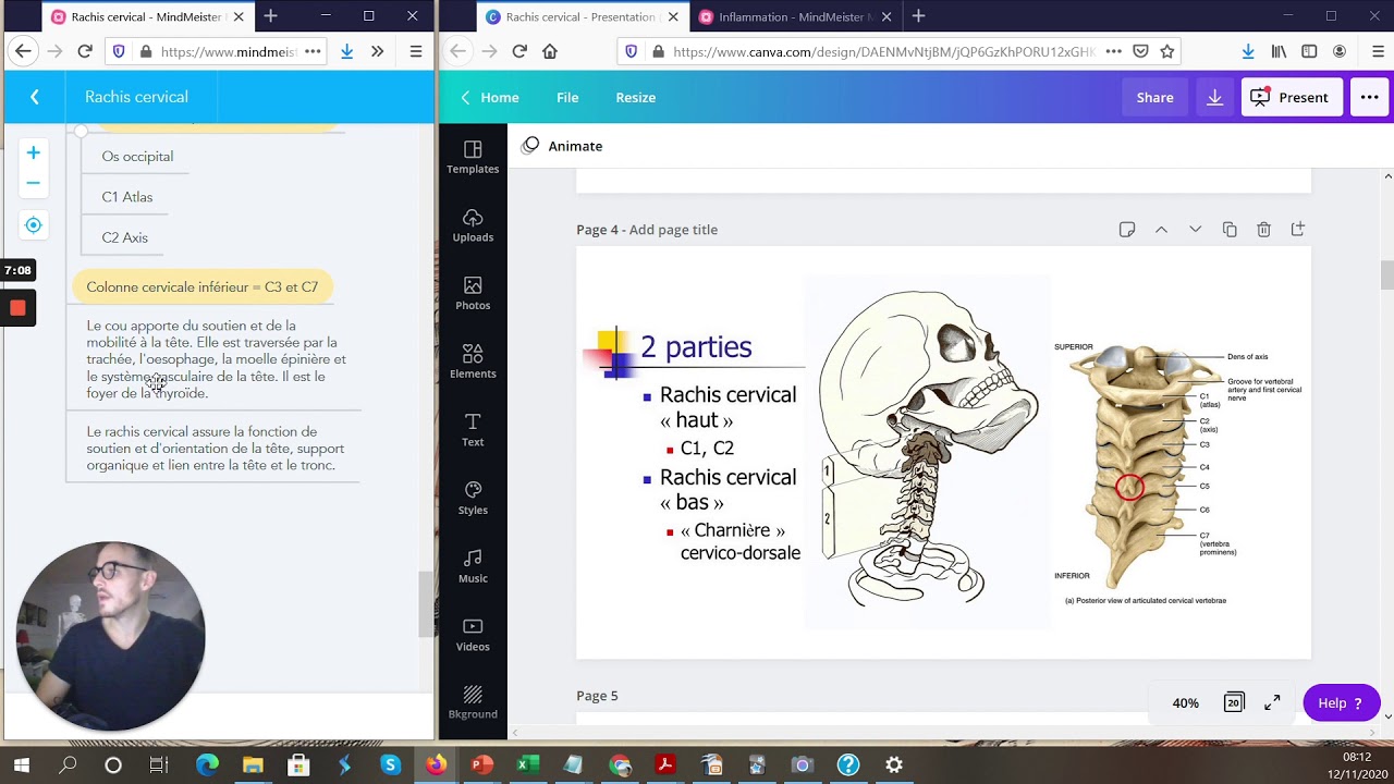 Le RACHIS CERVICAL (Anatomie, Ostéologie et Arthrologie)