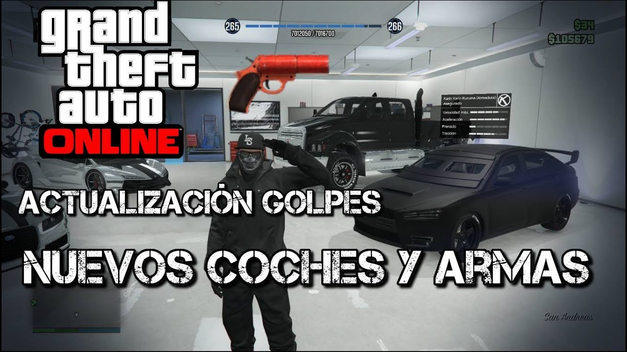 GTA V online - Actualizacion Golpes - Nuevas armas y coches - YouTube