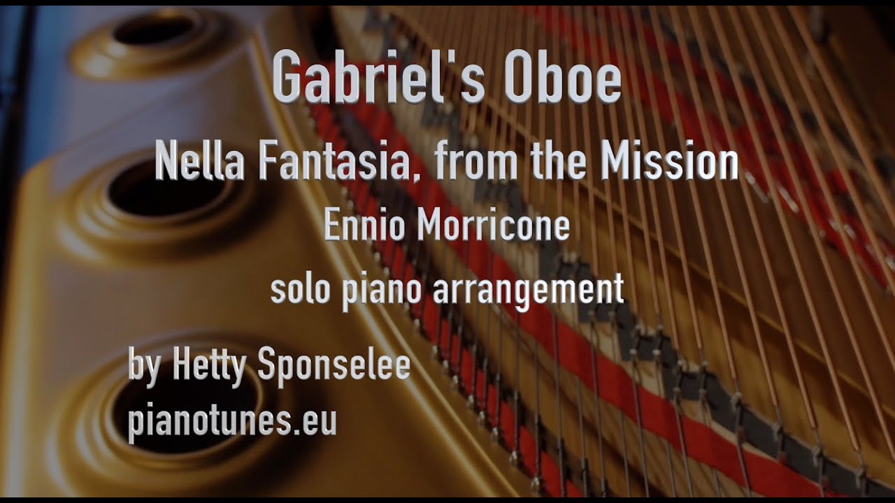 Gabriel's Oboe, piano solo, pianotunes YouTube