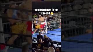 1st knockdown in the 1st round 😤