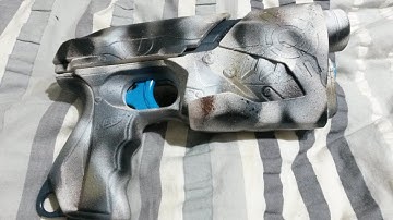 Nerf Sharp Shot: Snow camo + reinforcement for spring upgrade.