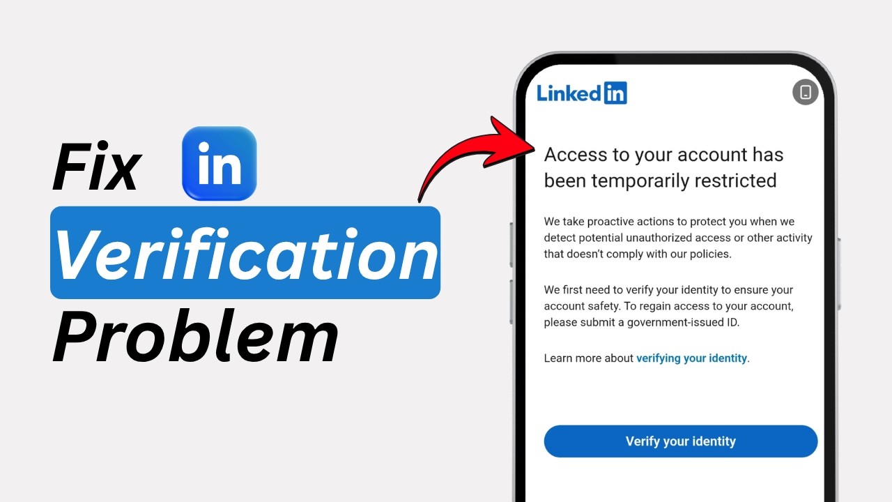 Linkedin Login Problem How to Fix LinkedIn Verification Problem (App Not Working Fix) - YouTube