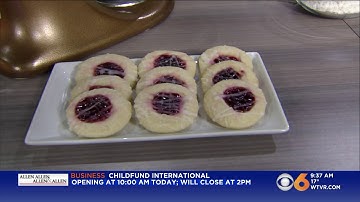 Raspberry Thumbprint Cookies