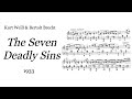 Capture de la vidéo Kurt Weill & Bertolt Brecht - The Seven Deadly Sins (Die Sieben Todsünden) (1933) [Score-Video]