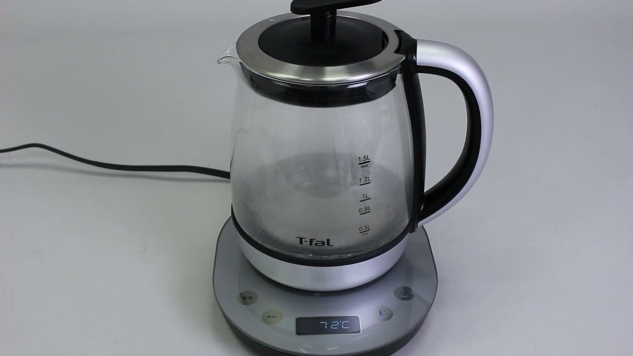 ティファール「テイエール 1.5L」140mlの水が沸く速さ - YouTube