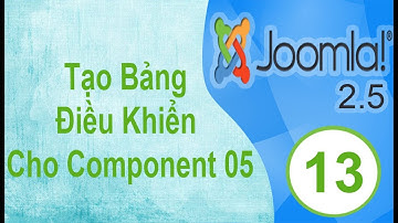 Lập Trình Joomla - Bài 13: Tạo Bảng Điều Khiển Cho Component 05