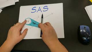 SAS side-side-side Construction Congruent Triangles Safe-T Compass